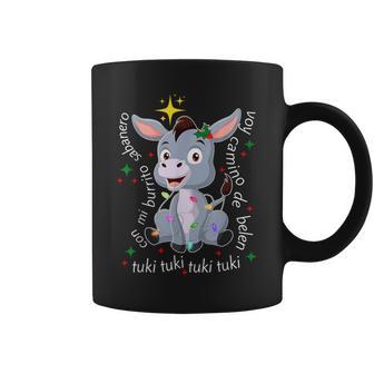 Con Mi Burrito Sabanero Mexican Tuki Tuki Donkey Latino Xmas Coffee Mug - Seseable