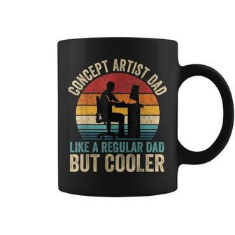 Concept Artist Dad Like Regular Dad But Cooler Fathers Day Coffee Mug - Seseable