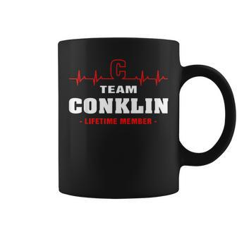 Conklin Surname Family Name Team Conklin Lifetime Member Coffee Mug - Seseable
