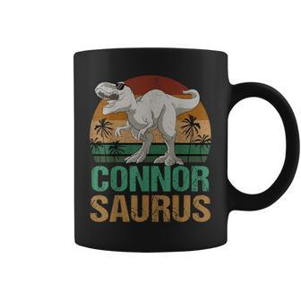 Connor Saurus Dinosaur T Rex First Name Personalized Coffee Mug | Mazezy