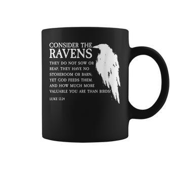 Consider The Ravens Luke 12 Coffee Mug - Monsterry CA