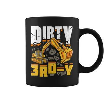 Construction 3Rd Birthday Boy Dirty 3Rd-Y Excavator Coffee Mug - Thegiftio UK