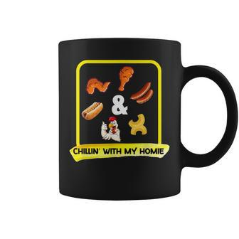 Cooked Chicken Wing Chicken Wing Hot Dog Bologna Macaroni Coffee Mug - Monsterry CA