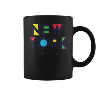 Cool Colorful New York City Illustration Graphic Coffee Mug - Monsterry AU