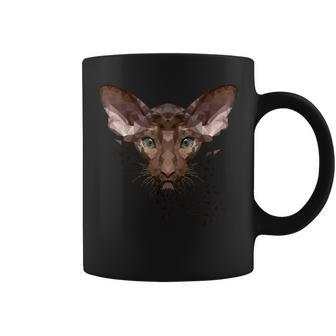 Cool ed Oriental Shorthair Cat Portrait Coffee Mug - Monsterry