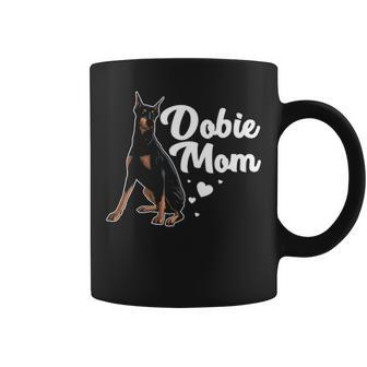 Cool Doberman Mom Art Doberman Pinscher Dobie Lovers Coffee Mug | Mazezy