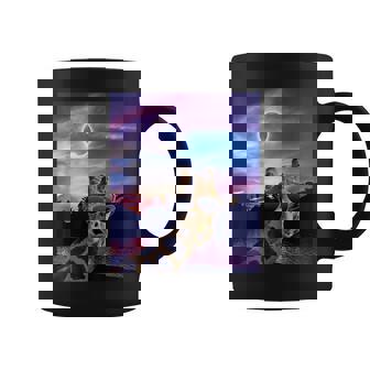 Cool Giraffe Selfie With Solar 2024 Eclipse Sunglasses Coffee Mug - Thegiftio