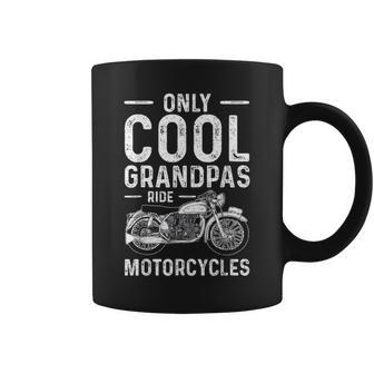 Only Cool Grandpas Ride Motorcycles Grandpa Coffee Mug - Monsterry UK