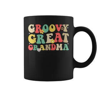 Cool Groovy Great Grandma 1St Birthday Family Matching Party Coffee Mug - Seseable