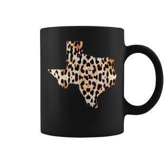 Cool Home Texas State Leopard Cheetah Print Coffee Mug - Monsterry CA