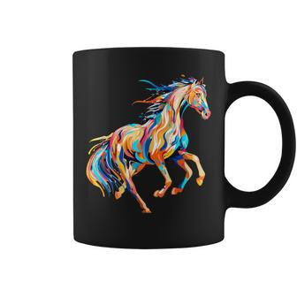 Cool Horse Colorfull Coffee Mug - Seseable