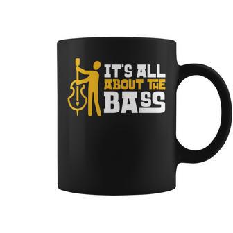 Cool Graphic Jazz Lovers Upright Bass Player Coffee Mug - Monsterry AU