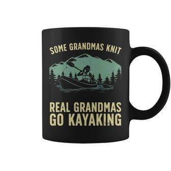 Cool Kayaking For Grandma Mom Kayaker Boating Kayak Boating Coffee Mug | Mazezy