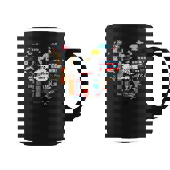 Cool London Doodles I Love London Vibes London Landmarks Coffee Mug - Thegiftio UK