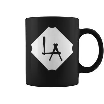 Cool Los Angeles Baseball La Sign Coffee Mug - Monsterry DE