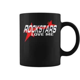 Cool Rockstars Love Me Rock Music Lovers Quote Bold Band Coffee Mug - Monsterry DE