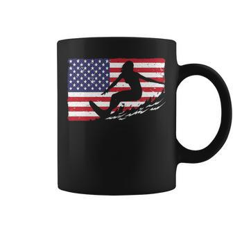 Cool Surfing For Women 4Th Of July American Flag Surfer Coffee Mug | Mazezy