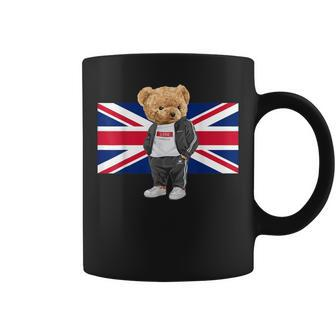 Cool Uk Teddy Bear Illustration Novelty Graphic s Coffee Mug - Thegiftio UK
