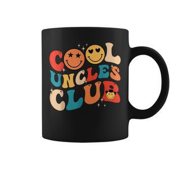 Cool Uncles Club Hippie Face Groovy Father's Day Best Uncle Coffee Mug - Seseable