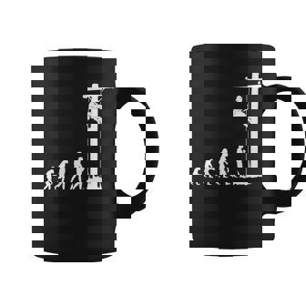 Cool Unique Evolution Of Lineman Electrician Coffee Mug | Mazezy