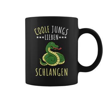 Coole Jungs Lieben Schlangen Geschenk Tassen - Geschenkecke