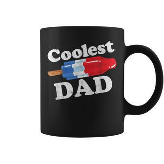 Coolest Dad Popsicle Bomb Retro 80S Pop Fathers Coffee Mug - Monsterry