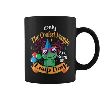 Coolest People Born On Leap Day Birthday Party Cute Coffee Mug | Mazezy
