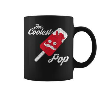 The Coolest Pop Mustache Popsicle For Dad Men Coffee Mug - Monsterry