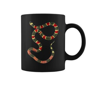 Coral Snake Slithery Striped Reptile Coffee Mug - Monsterry DE