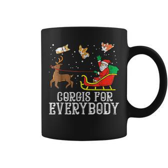 Corgis For Everybody Xmas Christmas Corgi Dog Lover Coffee Mug - Monsterry