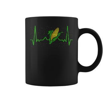 Corn Heartbeat Farmer Coffee Mug | Mazezy