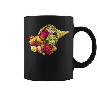 Cornucopia For Thanksgiving Coffee Mug - Monsterry