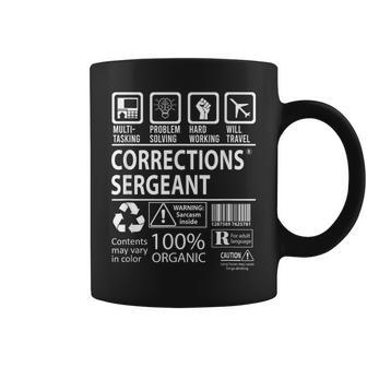 Corrections Sergeant Multitasking Job Coffee Mug - Monsterry DE