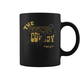 The Cosmic Cowboy Celestial Western Graphic Vintage Retro Coffee Mug - Monsterry