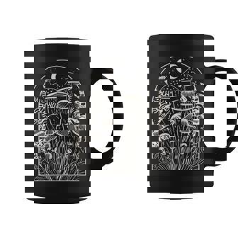 Cottagecore Aesthetic Mushroom Forest Moon Cute Mushrooms Coffee Mug - Thegiftio UK