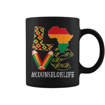 Counselor Love Map African American Black History Month Coffee Mug - Seseable