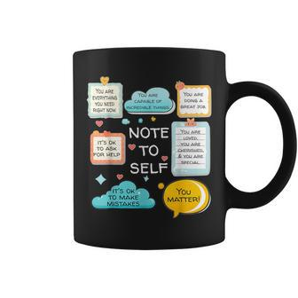 Counselor Note To Self Mental Health School Psychologist Coffee Mug - Monsterry UK