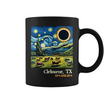 Countryside Total Solar Eclipse Cleburne Texas Coffee Mug | Mazezy
