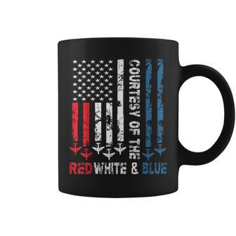 Courtesy Of The Red White And Blue Vintage America Us Flag Coffee Mug | Mazezy