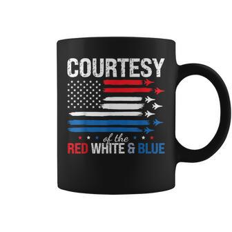 Courtesy Of The Usa Red White And Blue 4Th Of July Men Coffee Mug - Thegiftio UK