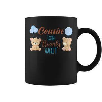 Cousin Can Bearly Wait Bear Gender Neutral Boy Baby Shower Coffee Mug - Monsterry DE