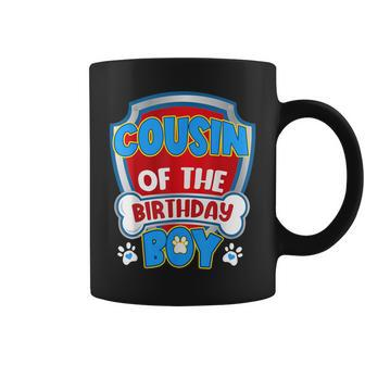 Cousin Of The Birthday Boy Dog Paw Family Matching Coffee Mug - Seseable
