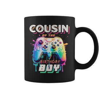 Cousin Of The Birthday Boy Matching Video Gamer Party Coffee Mug - Monsterry UK