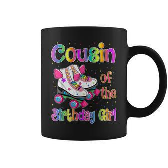 Cousin Birthday Girl Rolling Skate Birthday Family Party Coffee Mug - Thegiftio UK