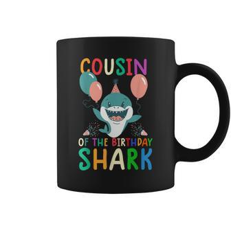 Cousin Of The Birthday Shark Birthday Family Matching Coffee Mug - Monsterry AU