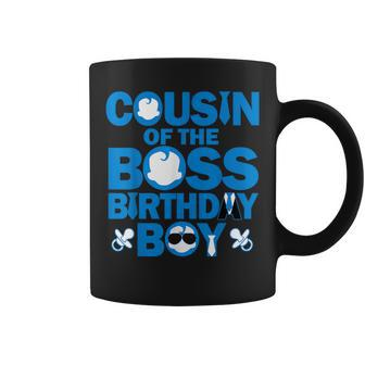 Cousin Of The Boss Birthday Boy Baby Family Party Decor Coffee Mug - Seseable