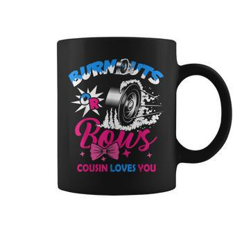 Cousin Burnouts Or Bows Gender Reveal Baby Announcement Coffee Mug - Thegiftio UK