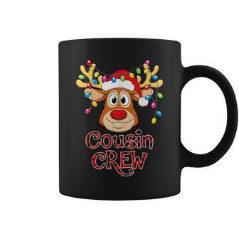 Cousin Crew Christmas Reindeer Santa Hat Xmas Women Coffee Mug - Seseable