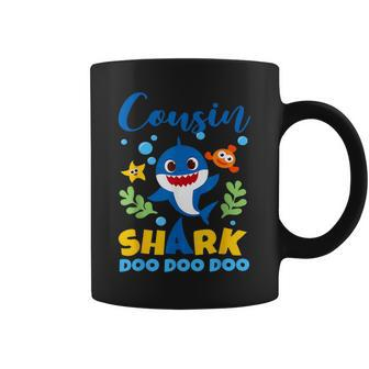 Cousin Of The Shark Birthday Boy Girl Party Family Coffee Mug - Thegiftio UK
