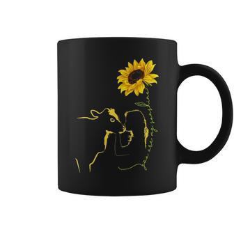 Cow Girl Sunflower You Are My Sunshine Farm Girl Coffee Mug | Mazezy